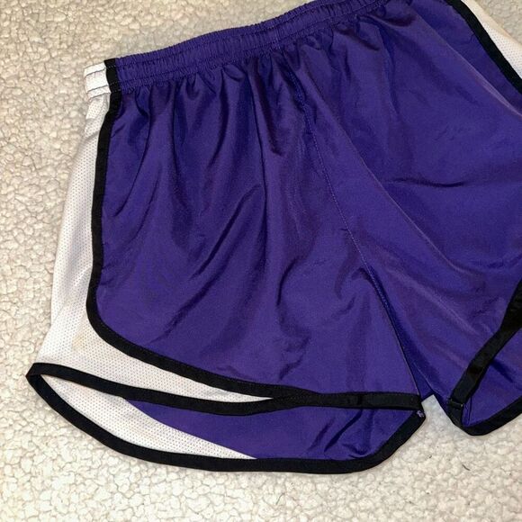 Nike Dri-fit Womens Running Shorts Royal Purple White Size Small - Picture 3 of 11